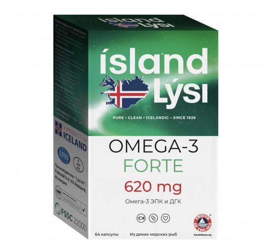 ISLAND LYSI (ЛИСИ) OMEGA-3 Forte 620 мг