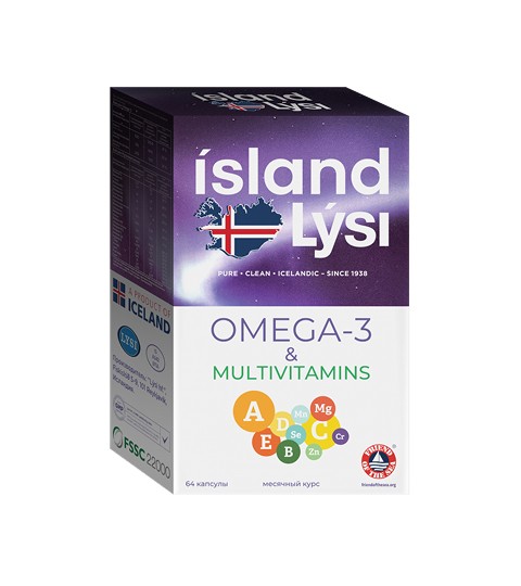 ISLAND LYSI (ЛИСИ) OMEGA-3 & мультивитамины